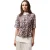 French Connection Dames/Dames Elysian Bloemen Strikhals Pofmouw Blouse (Blush Roze)