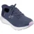 Skechers Edgeride Impression Textiel Dames Navy/Lavendel Sneakers