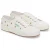Superga Embroidery Linen Sunflower Linnen Dames Sneakers In Het Wit
