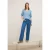 Cecil Dames Gebreide trui met V-hals in Blauw