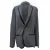 Lanvin single-breasted blazer met reverskraag in grijze wol