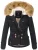 Navahoo Dames Winterjas Pearl – Korte Parka met Teddyfleece & Afneembare Bontkraag