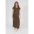 LOVE2WAIT zwangerschaps maxi jurk olijfgroen
