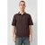 QS regular fit polo – donkerbruin