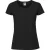 Fruit Of The Loom Vrouwen / Dames Fit Ringgesponnen Premium Tshirt (Zwart)