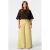 MS Mode T-shirt met studs Plus Size – bruin