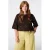 MS Mode T-shirt met studs Plus Size – bruin