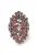 SOHI Ring ‘Oucia’  rood / zilver