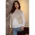 LOVE2WAIT kanten semi-transparante zwangerschapsblousetop – ecru
