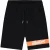 Malelions Men Captain Shorts | Black/Coral