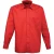 Premier Heren Popeline Overhemd Met Lange Mouwen (Rood)