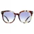 Valentino Ronde Dames Havana Multicolour Blau Gradient VA4083 Zonnebril
