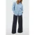JOSH V gestreepte blouse – lichtblauw