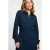 POM Amsterdam midi blousejurk met ceintuur – donkerblauw