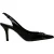 Dior CD Slingback Pumps in Zwart Leer