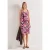 Street One Dames Knielange jurk met gerimpelde bandjes in Pink