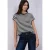 Shirt met losse schouders en strepen