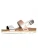 Bayton Sandalen met riem ‘Tone’  goud / zwart / zilver