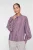 Geisha Blouse Striped 63875-45 Blouse 490 Prune