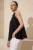 TRENDYOLMİLLA Dames Zwart Effen Mouwloos Relaxed fit Blouses