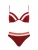 OLYMPIA Bikini  oranjerood / donkerrood / wit