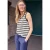 Top met V-hals in gebreide look