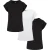 Urban Classics Dames verlengd schouder t-shirt (set van 3)