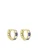 Lucardi Oorbellen  blauw / goud / transparant