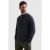PME Legend regular fit katoenen gemêleerde gebreide trui – donkerblauw