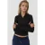 Aansluitend Lange Mouwen Polo Actief Top met Rits