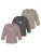 normani Shirt ‘Taupo’  bruin gemêleerd / taupe