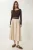 Gestrikte Hoge Taille Midi Rok