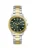 GUESS Analoog horloge ‘ PALMER ‘  goud / donkergroen / zilver