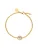 PURELEI Armband ‘Flourish’  goud / transparant