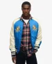 Superdry Mannen Sukajan Bomberjack met Borduursel Blauw