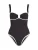 Karl Lagerfeld Badpak ‘Signature’  zwart / wit