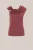 WE Fashion – Dames top met gedrappeerd effect en gouden detail – Oudroze – Viscose –
