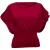 Rick Owens blouse met boothals en korte mouwen in roze katoen