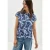 Cecil Dames Shirt met print en rimpels in Blauw