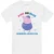 Peppa Pig Unisex volwassene roze of blauw oma varken houdt van je t-shirt