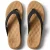 Reef Cushion Melody leren teenslippers zwart