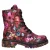 Rieker imitatieleren leren veterboots blokhak met panterprint multi