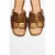 Notre Leer Slide Sandaal