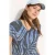 Cecil Dames T-shirt met V-hals in Blauw