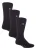 Heat Holders 3 paar pantoffelsokken voor heren met grips – Zwart Grijs