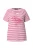 Ulla Popken Shirt  framboos / donkerrood / wit
