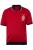 Men Plus Shirt  marine / bloedrood / wit