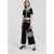 Karl Lagerfeld Classic Knit Pants Black/white