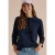 Shirt met 3/4-mouwen, trechterhals en structuur