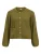 OBJECT Gebreid vest ‘OBJSAGGIA’  olijfgroen